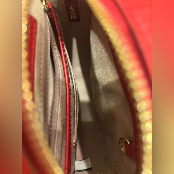 Rodarte Cole Haan Limited Edition SOLD OUT circular RED leather cross body bag💄 - Picture 10 of 10